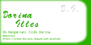 dorina illes business card
